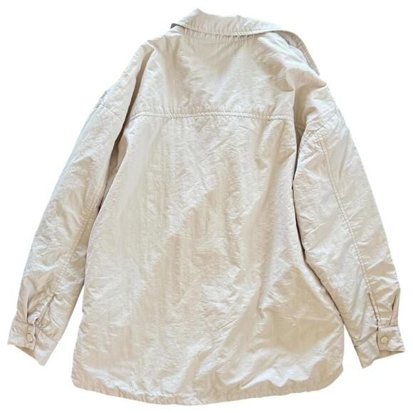 Forever 21 Cream Snap-Front Jacket – Size Small - Picture 4 of 7